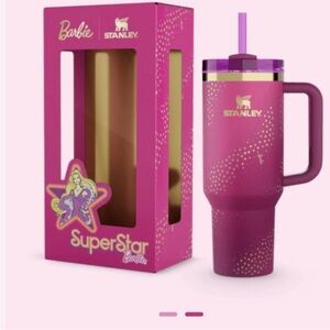 NIBStanley × Barbie Superstar Pink Icon Cup 40 oz Quencher Limited Edition
